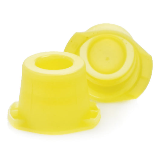 McKesson Tube Closure Polyethylene Snap Cap Yellow 12 mm / 13 mm / 16 mm (Universal) Fits Most 12mm, 13mm and 16mm Evacuated Glass Blood Collection Tu