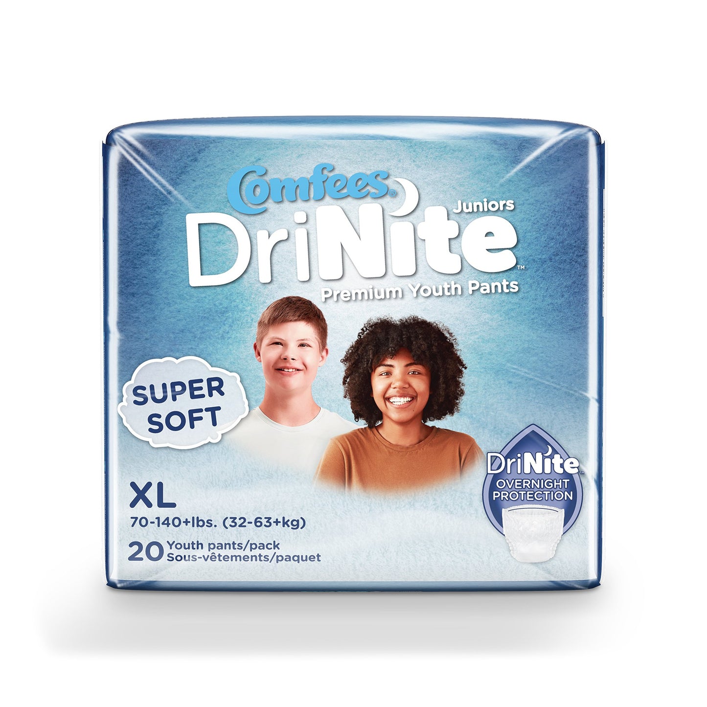 Comfees® DriNite Juniors Youth Heavy Absorbent Underwear Large / Extra Large CMF-YXL80