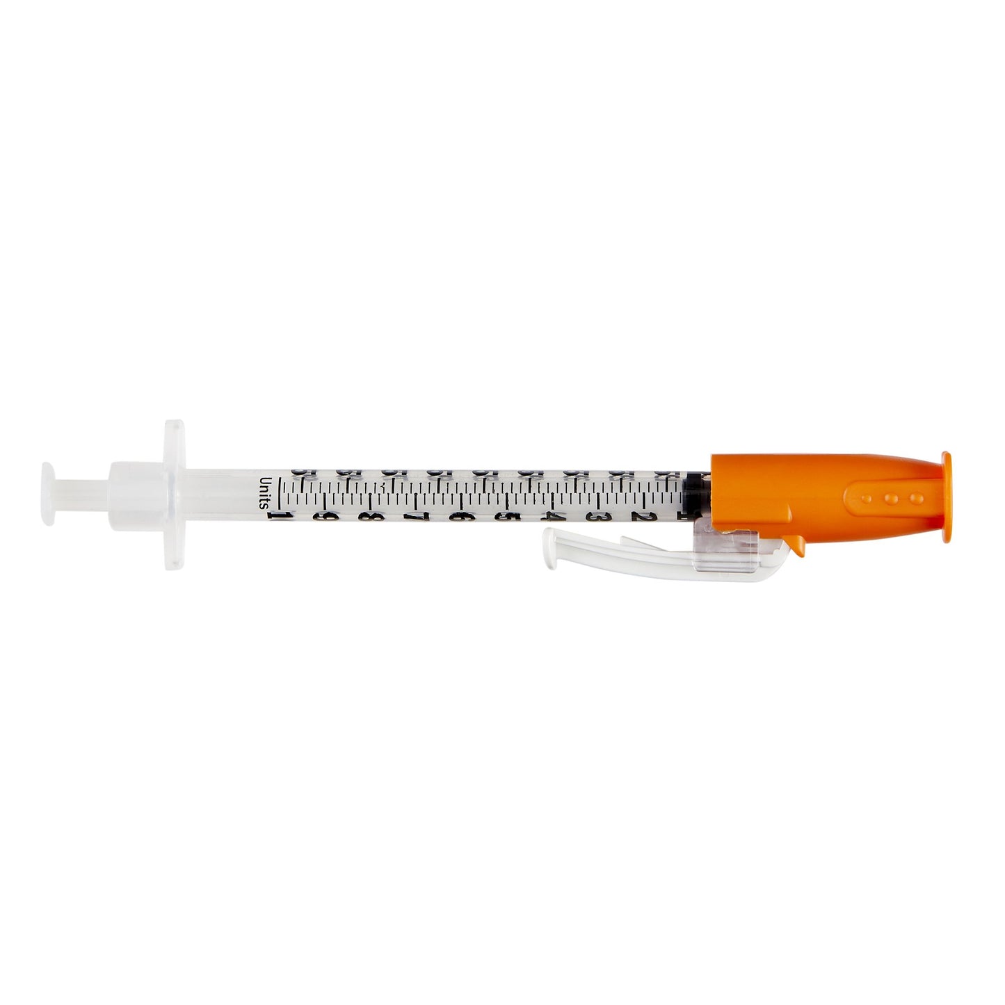 Safety Insulin Syringe with Needle SafetyGlide™ 1 mL 1/2 Inch 29 Gauge Sliding Safety Needle Regular Wall - 305930