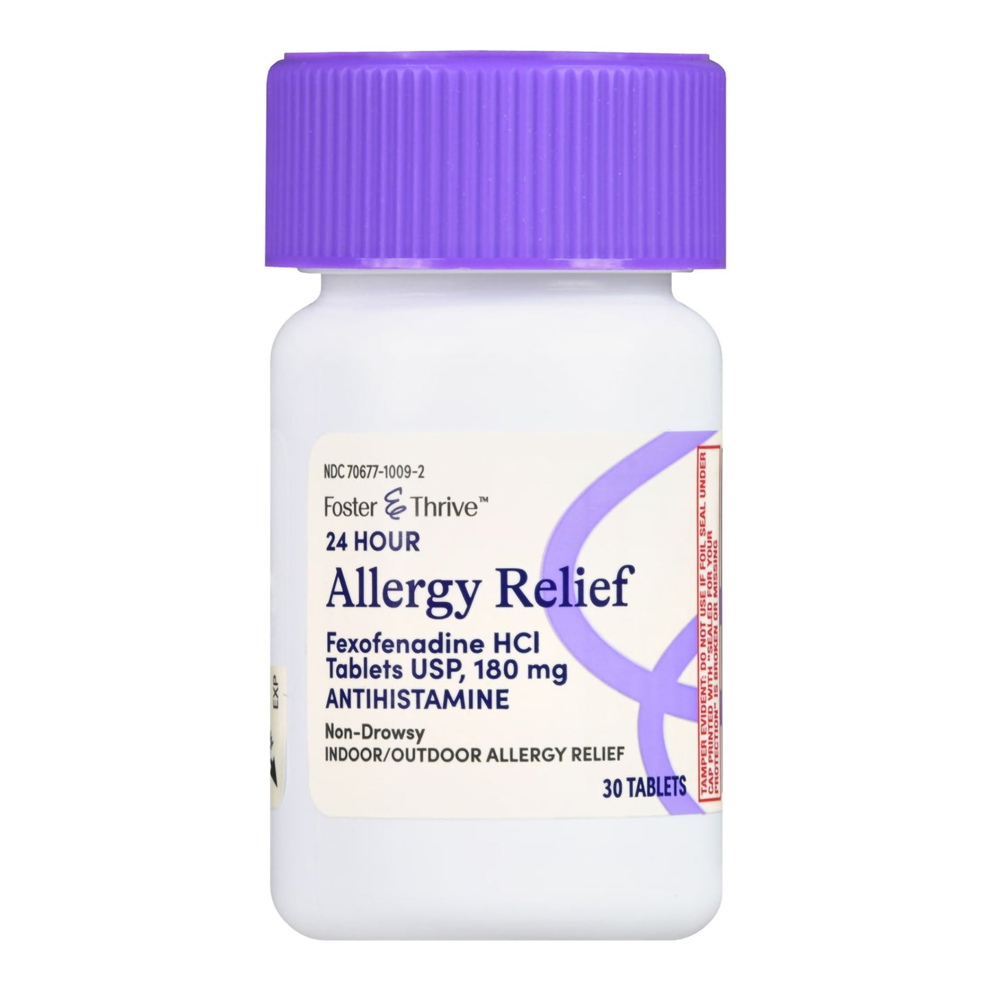 Foster & Thrive™ 24 Hour Allergy Relief Fexofenadine HCl USP 180 mg Tablets 70677100902
