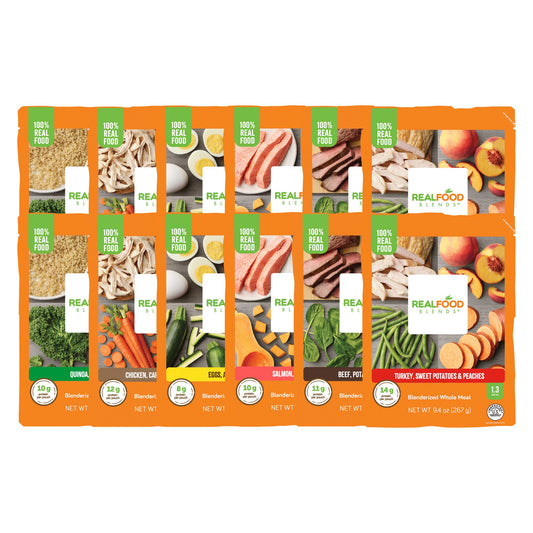 Real Food Blends™ Variety Pack Pureed Food Blend for Tube Feed, 9.4-ounce pouch 176991