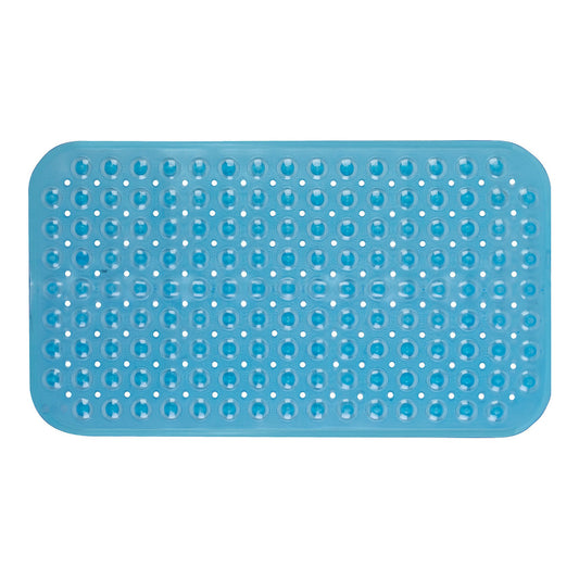 Theracare Bathtub Mat, Antifungal, Blue, 15 x 27 Inch 19-110