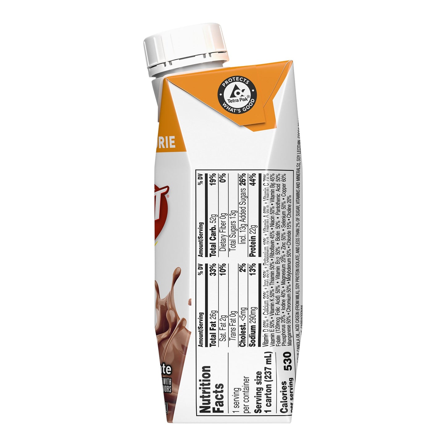 Boost® Very High Calorie Chocolate Nutritional Drink, 8-ounce carton 00043900906584
