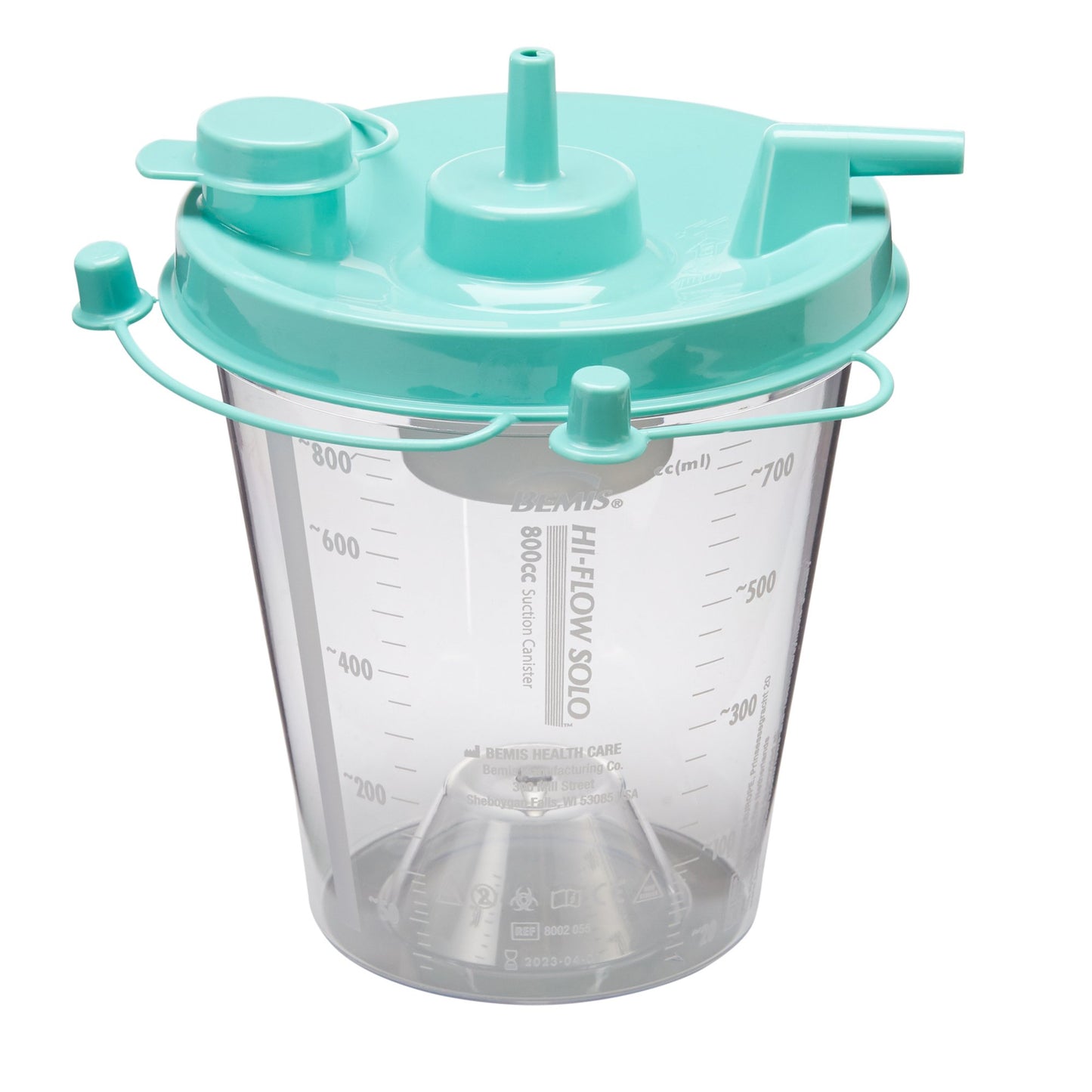 Rigid Suction Canister Hi-Flow™ 800 mL Sealing Lid - 8002 055