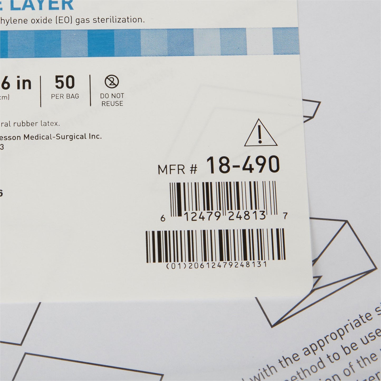 McKesson Single Layer Sterilization Wrap, 36 x 36 Inch 18-490