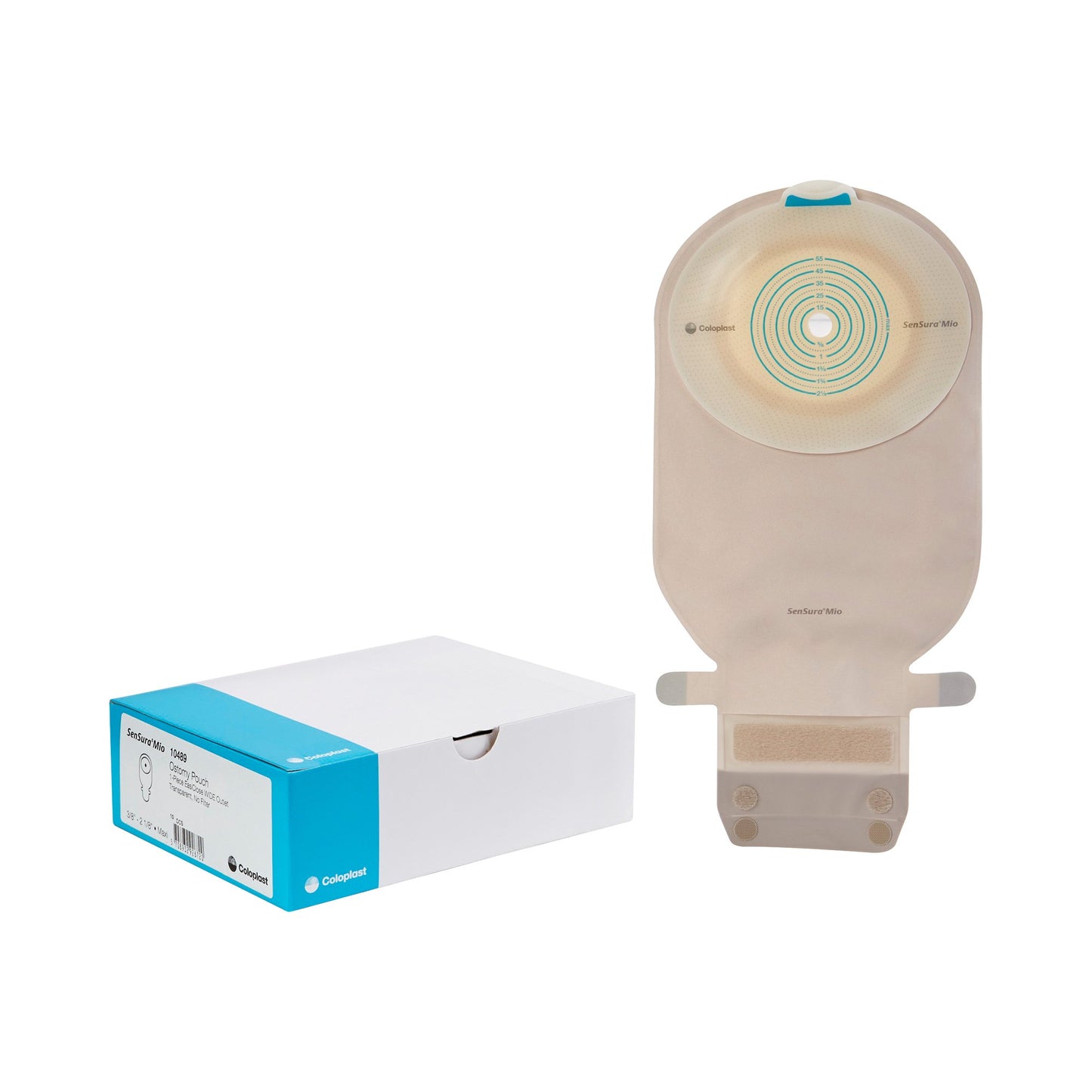 SenSura® Mio 1-Piece Transparent Ostomy Pouch, Trim to fit 10 – 55 mm Stomas 10489