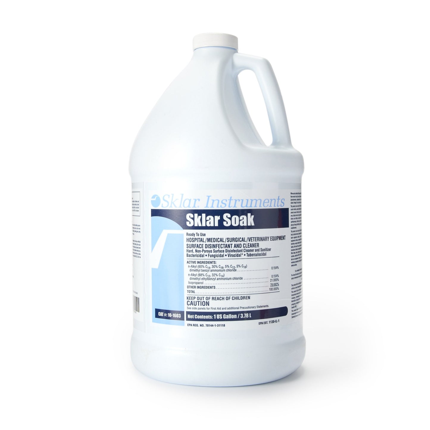 Sklar Sklar Soak Instrument Detergent / Presoak, 1 gal Jug 10-1603, Case of 4