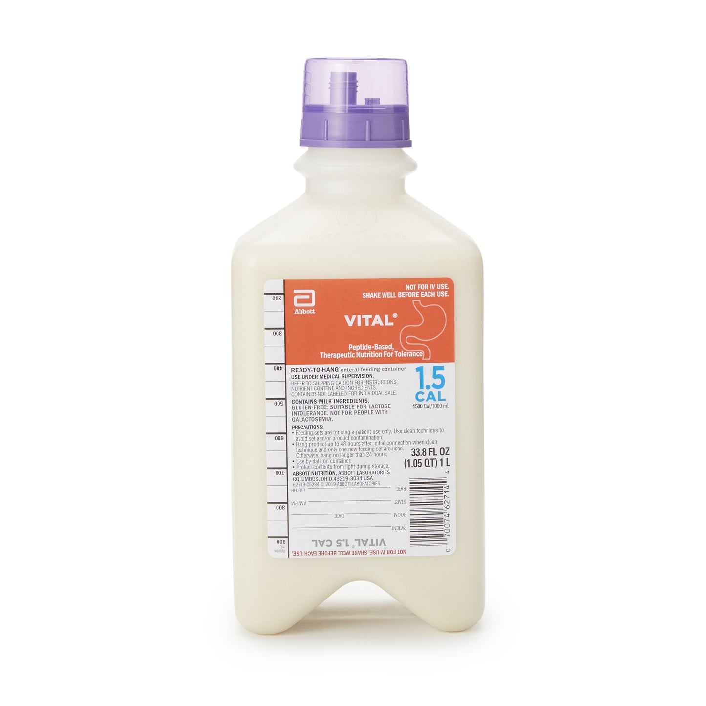 Oral Supplement Vital® 1.5 Cal Vanilla Flavor Liquid 33.8 oz. Bottle - 62713