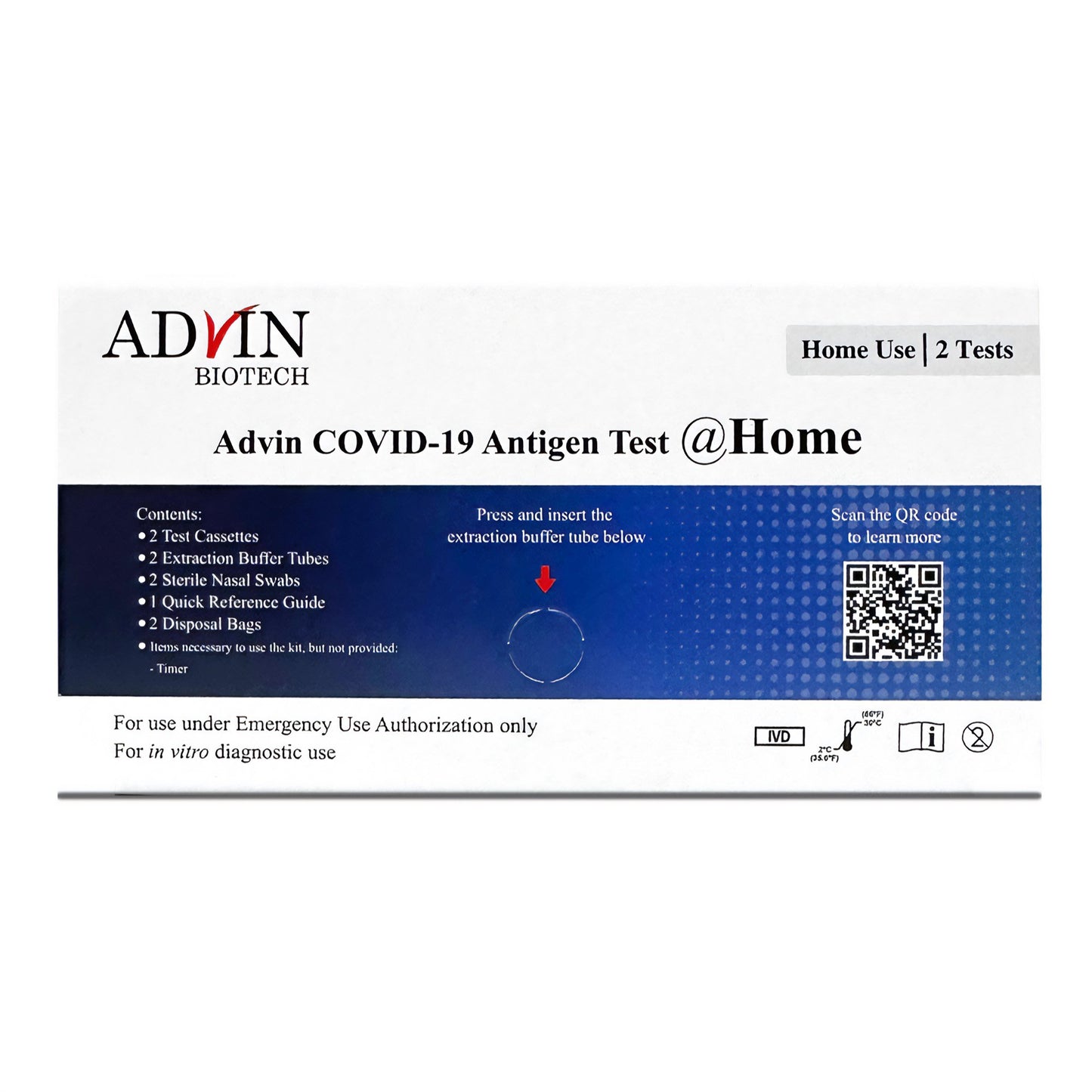 Advin COVID-19 Antigen Test Kit 66-9990-3