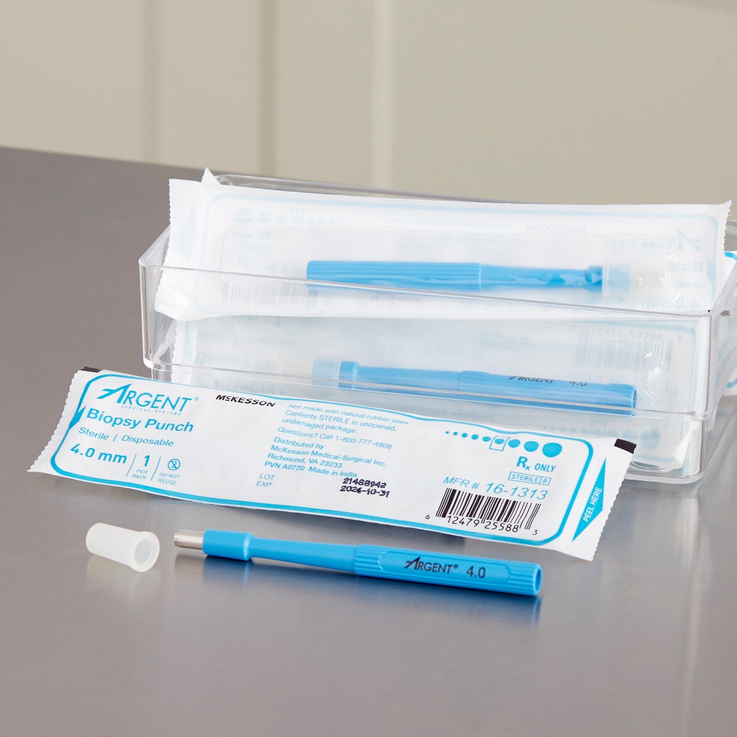 McKesson Argent™ Disposable Biopsy Punches, 4.0 mm 16-1313