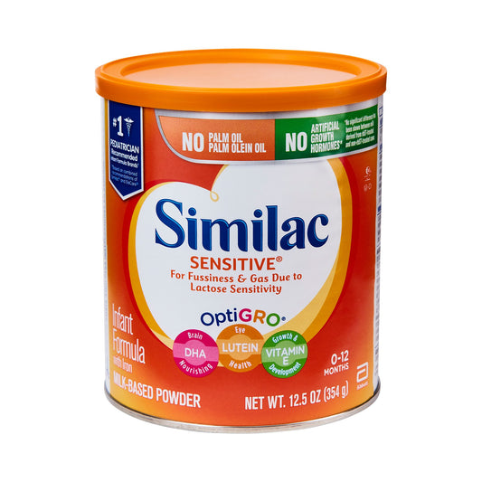 Infant Formula Similac Sensitive® Unflavored 12.5 oz. Can Powder Iron Lactose Sensitivity - 57539