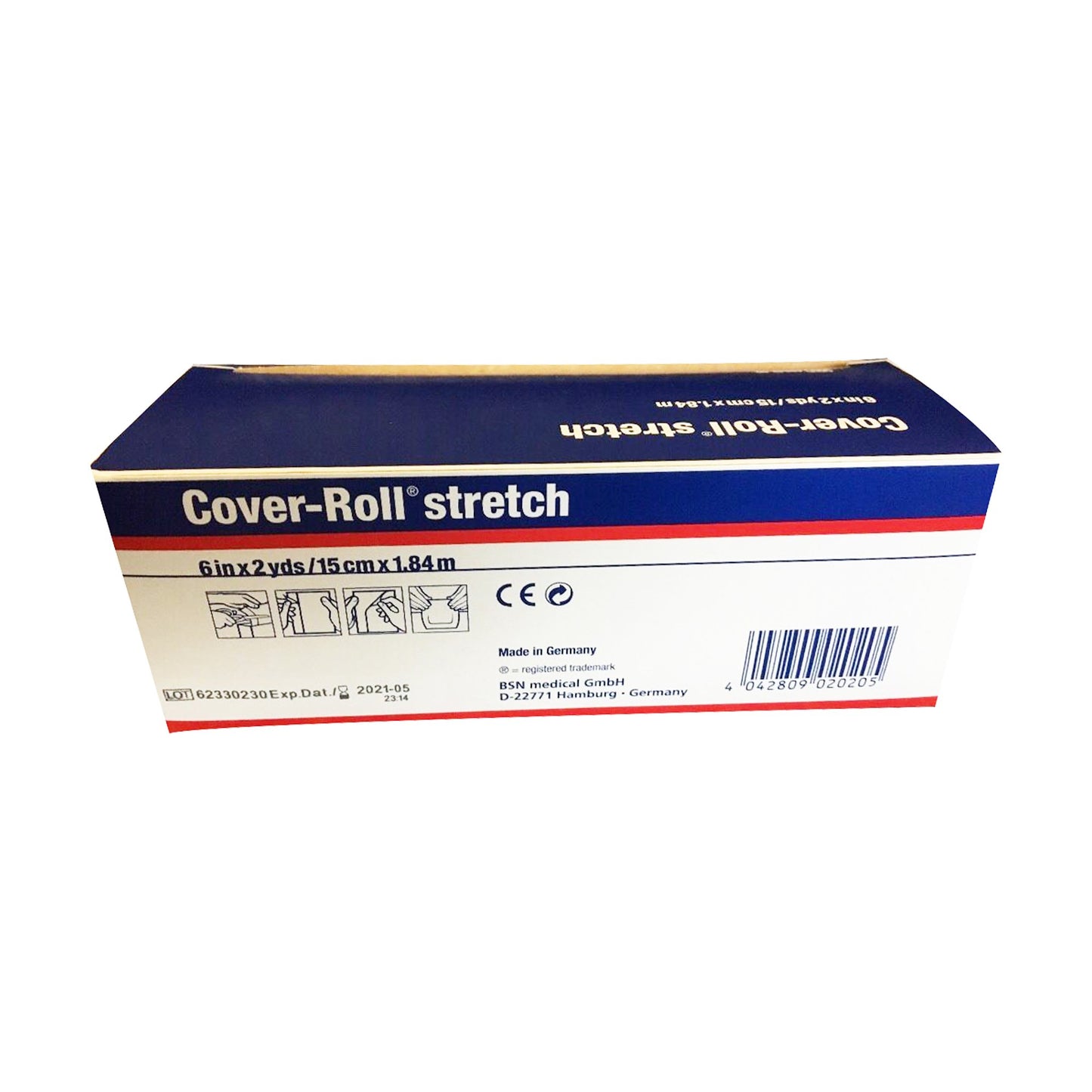 Cover-Roll® Stretch Dressing Retention Tape with Liner, 6 Inch x 2 Yard, White 45549