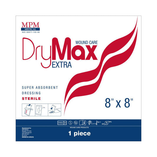 Super Absorbent Dressing DryMax Extra 8 X 8 Inch Square - MP00702