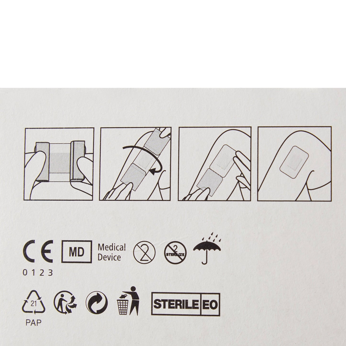 Cosmopor® Adhesive Dressing, 4 x 4 Inch 900820