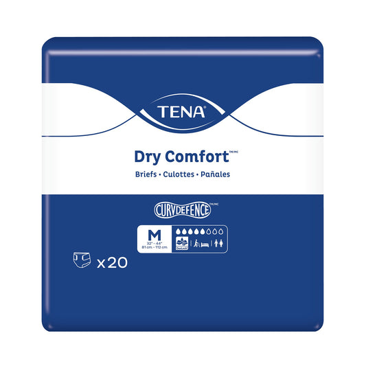 Incontinence Brief TENA Dry Comfort™ Adult Medium Unisex Disposable Moderate Absorbency 67420