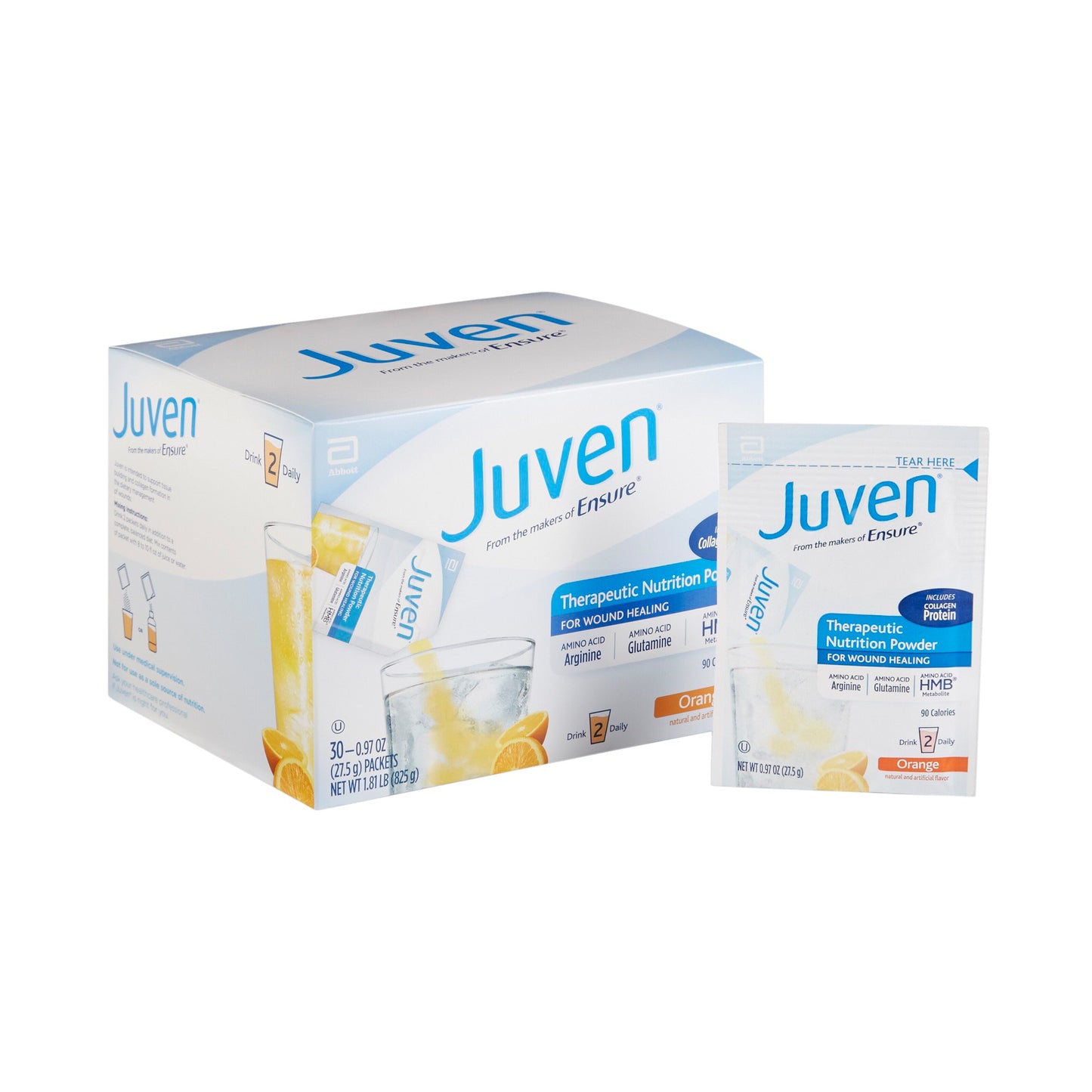 Oral Supplement Juven® Orange Flavor Powder 0.97 oz. Individual Packet - 66693