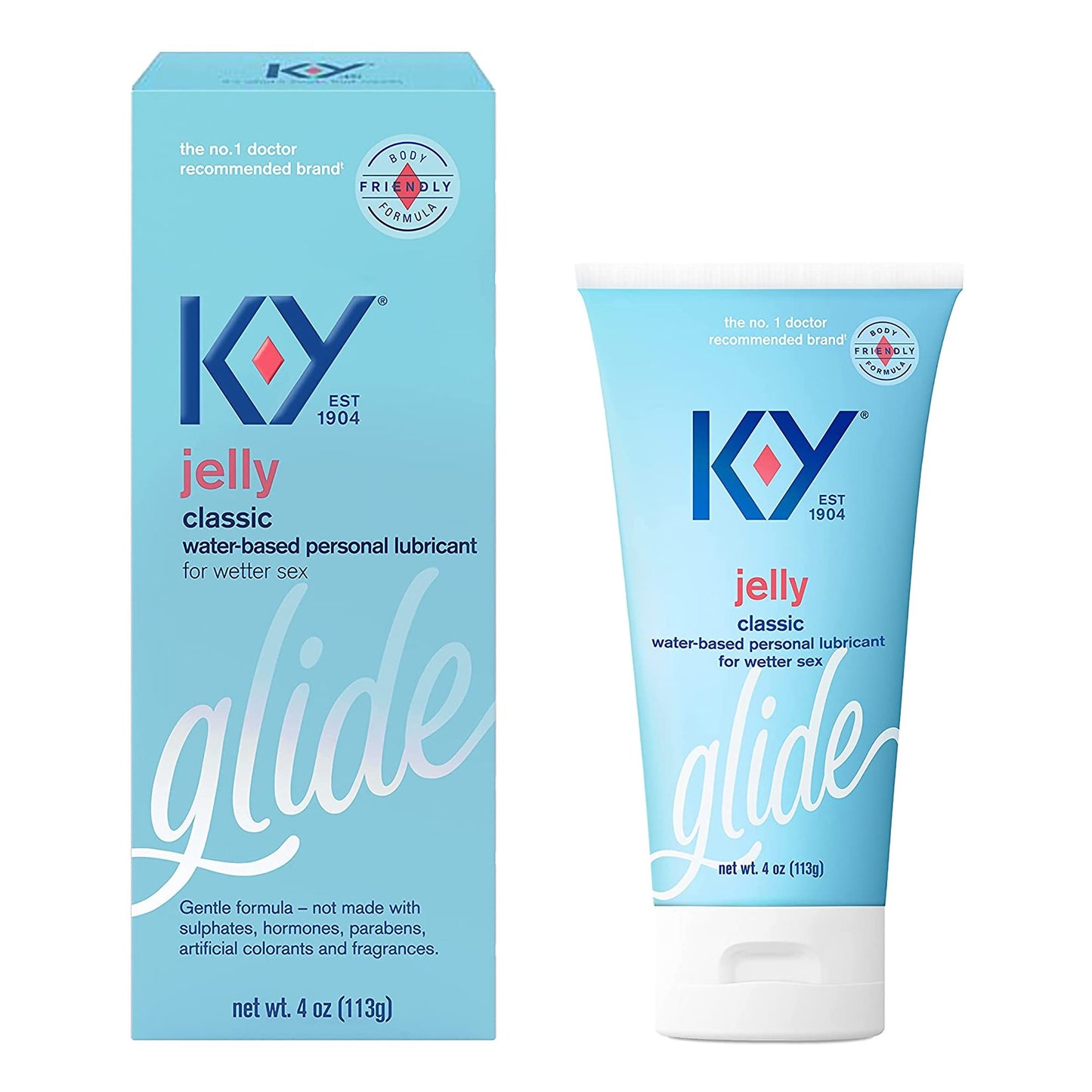 K-Y® Glide Personal Lubricant, 4-ounce Tube 67981008912