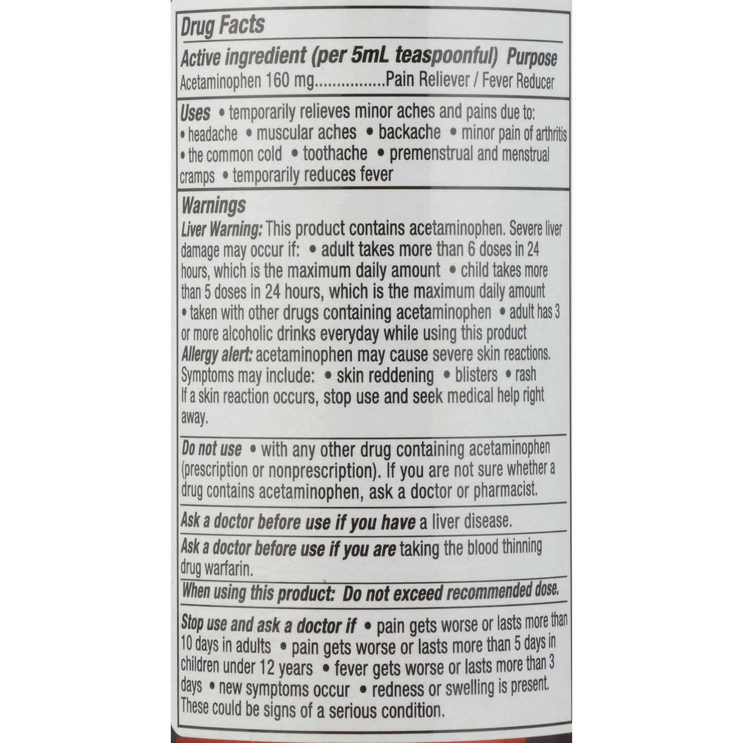 Geri-Care® Acetaminophen Pain Relief, 16 fl. oz. Q101-16-GCP