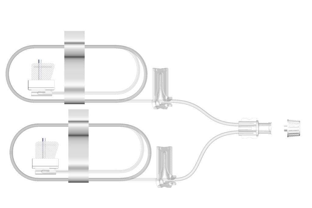 Subcutaneous Infusion Set Sub-Q 27 Gauge X 2 6 mm 36 Inch Tubing Without Port - SUB-250
