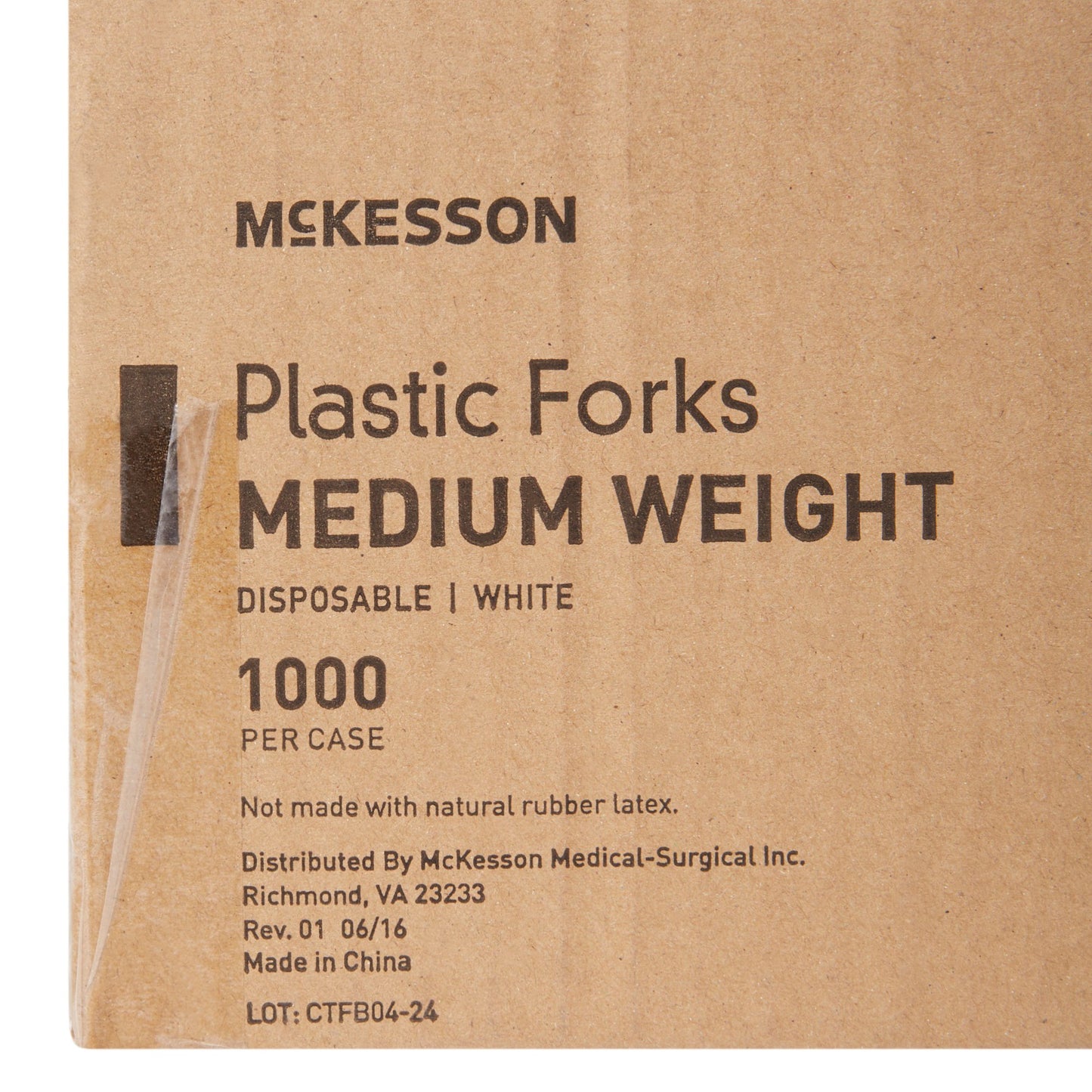 McKesson Polypropylene Fork, White 16-4595