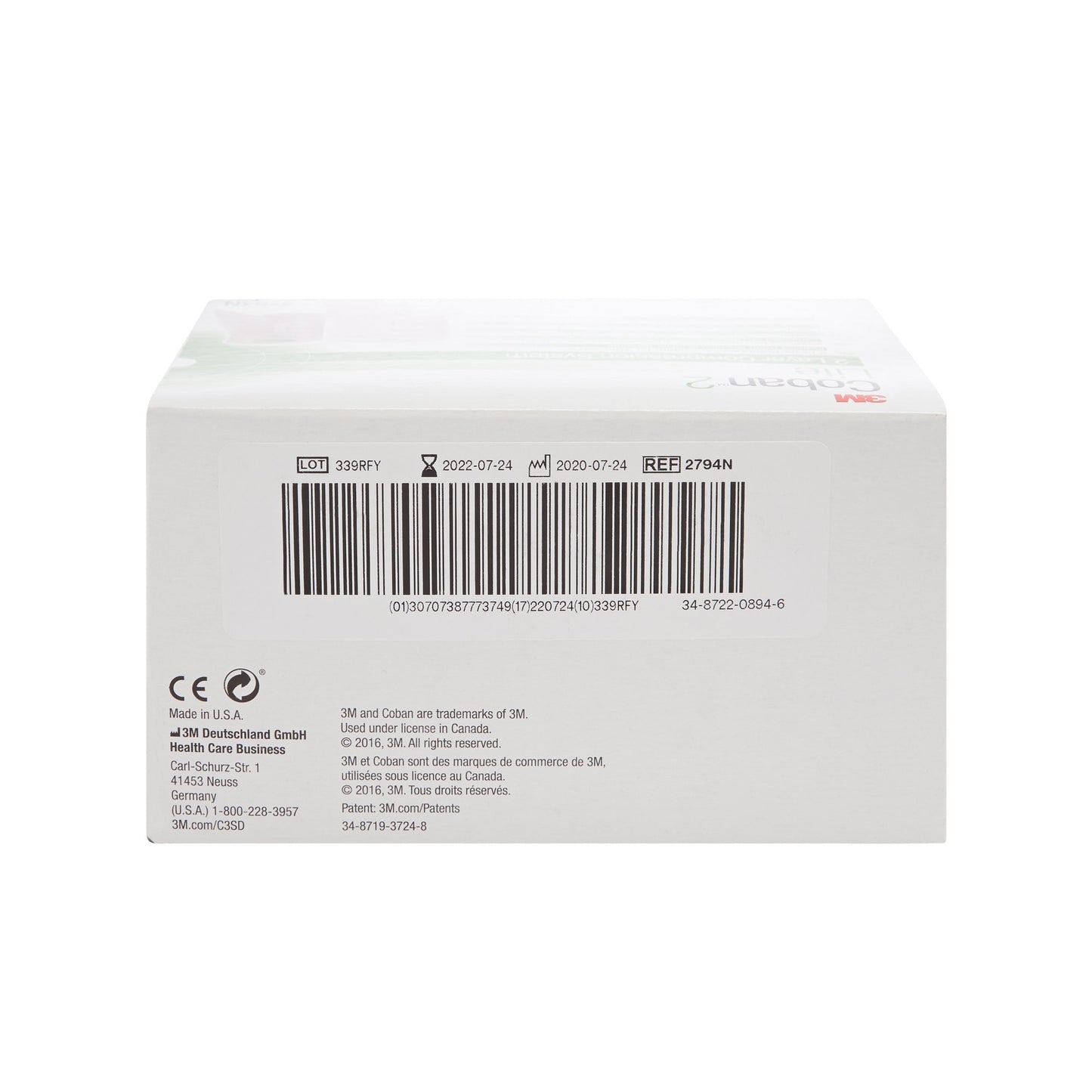 3M™ Coban™ 2 Lite Two-Layer Compression Bandage System, 10 cm x 4.7 meters 2794N