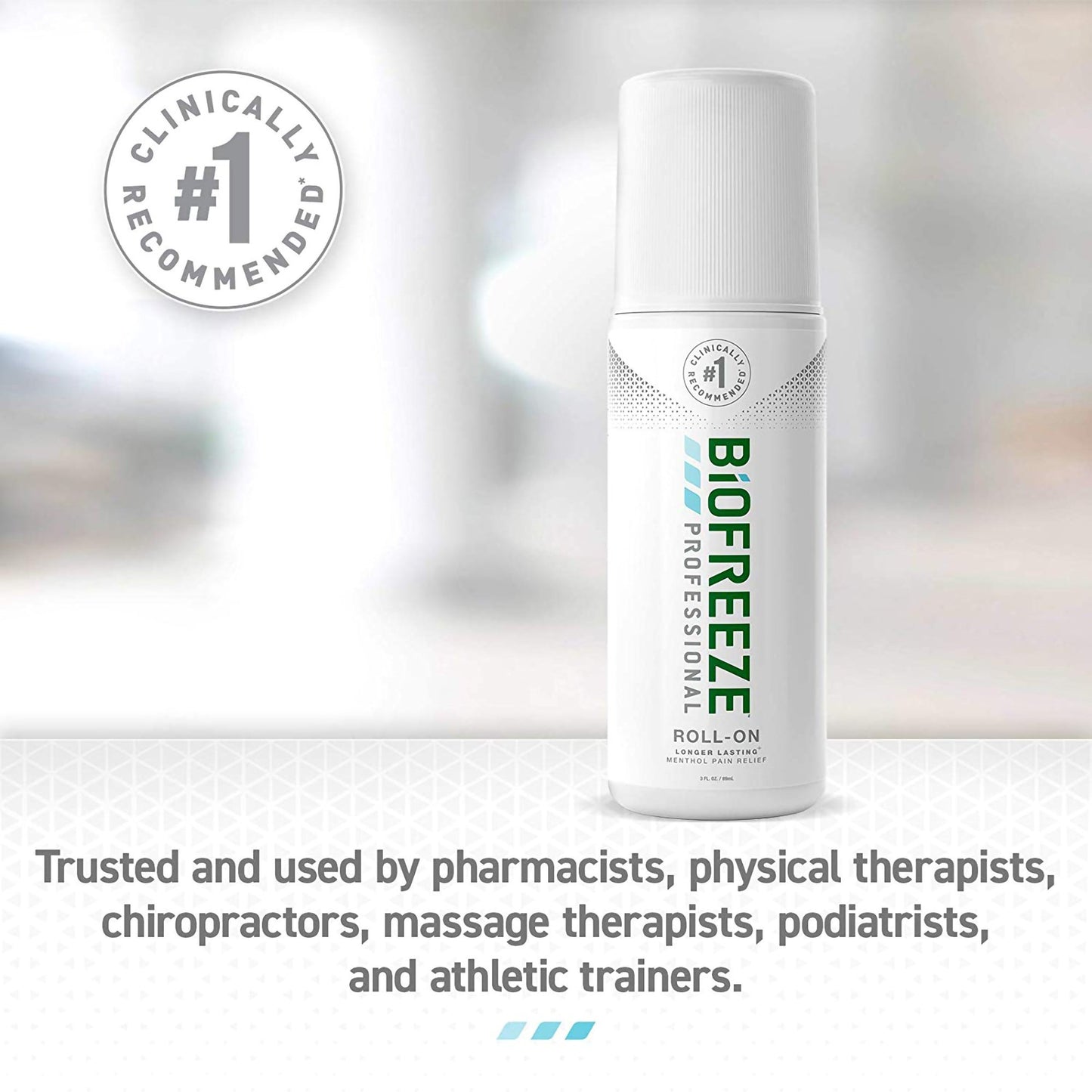 Biofreeze Professional 5% Menthol Topical Pain Relief Gel, 3-ounce roll-on RKT3209978