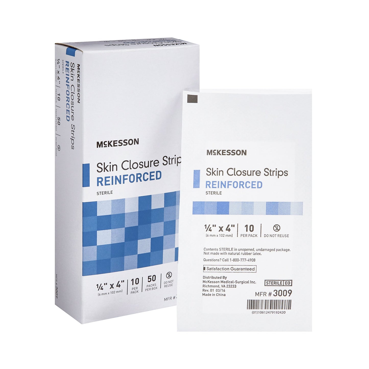 McKesson Skin Closure Reinforced Strip 3009