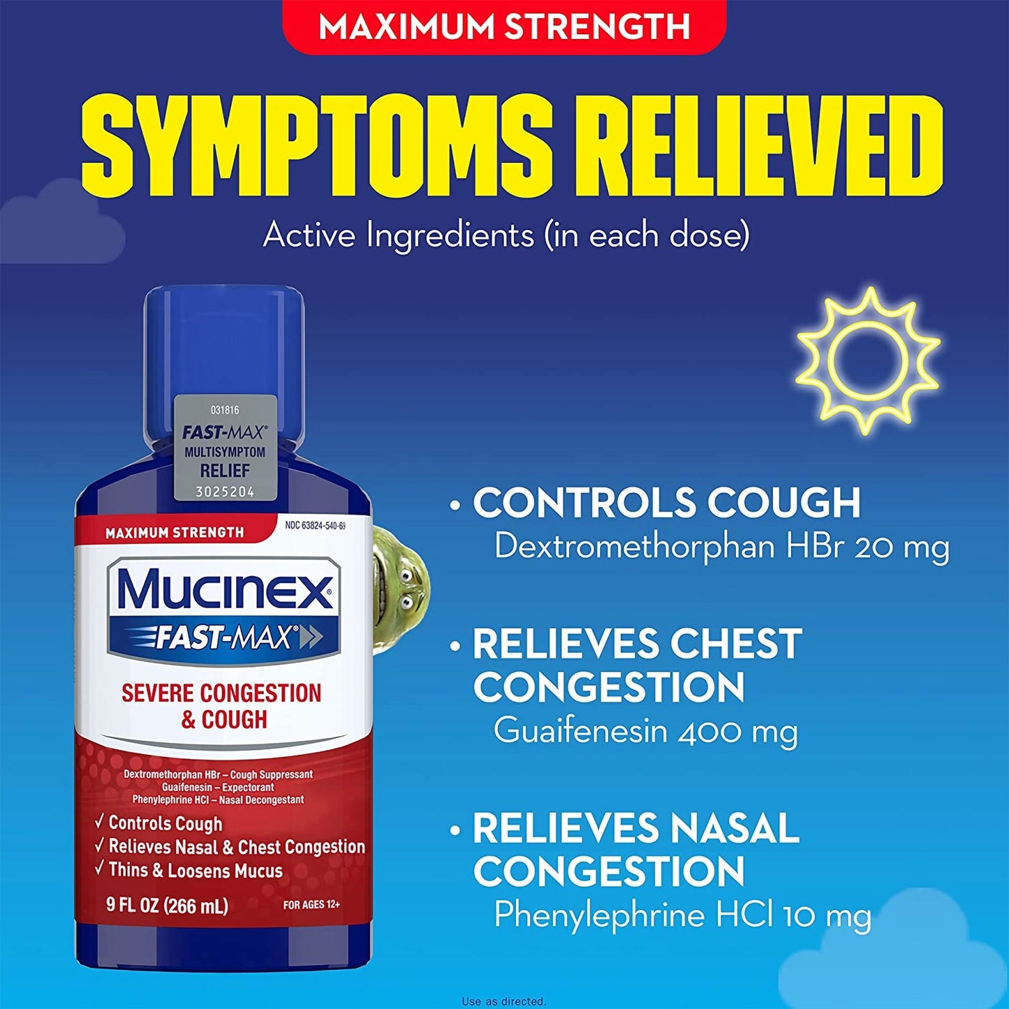 Mucinex® Fast-Max™ Severe Congestion & Cough Liquid Maximum Strength 63824001466