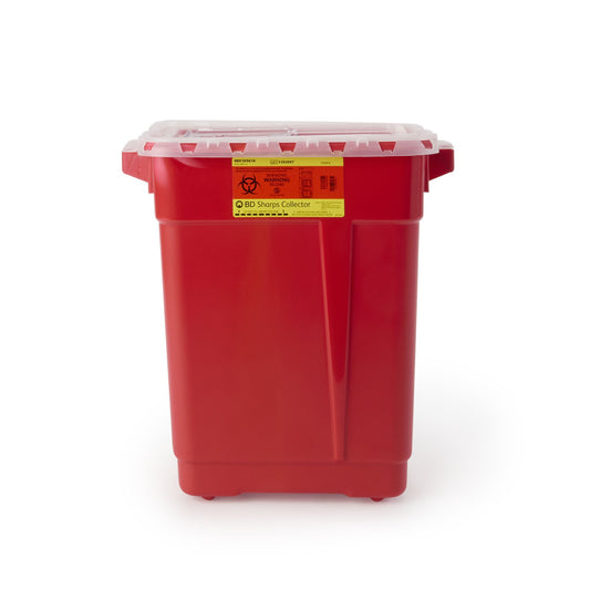 BD Multi-purpose Sharps Container, 9 Gallon, 18-1/2 x 17-3/4 x 11-3/4 Inch 305616