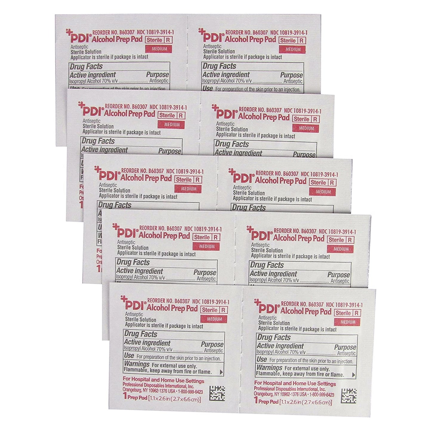PDI® Alcohol Prep Pad, 2 x 2 Inch B60307