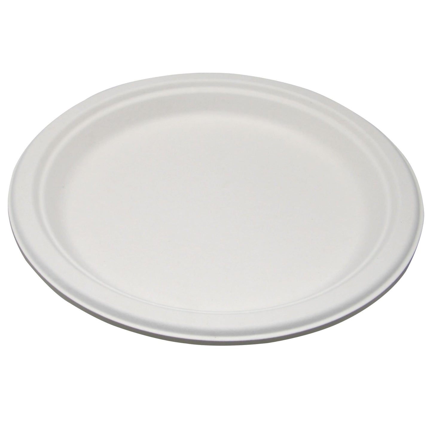 Molded Fiber Plate Medd Max White Single Use P009