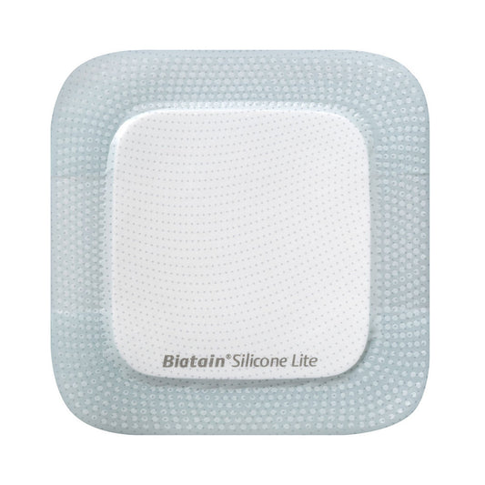 Thin Foam Dressing Biatain® Silicone Lite 2 X 2 Inch With Border Film Backing Silicone Adhesive Square Sterile - 33452