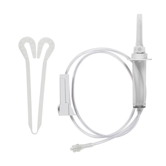 Secondary IV Administration Set Carefusion Gravity Without Ports 15 Drops / mL Drip Rate Without Filter 36 Inch Tubing Solution - MS3500-15