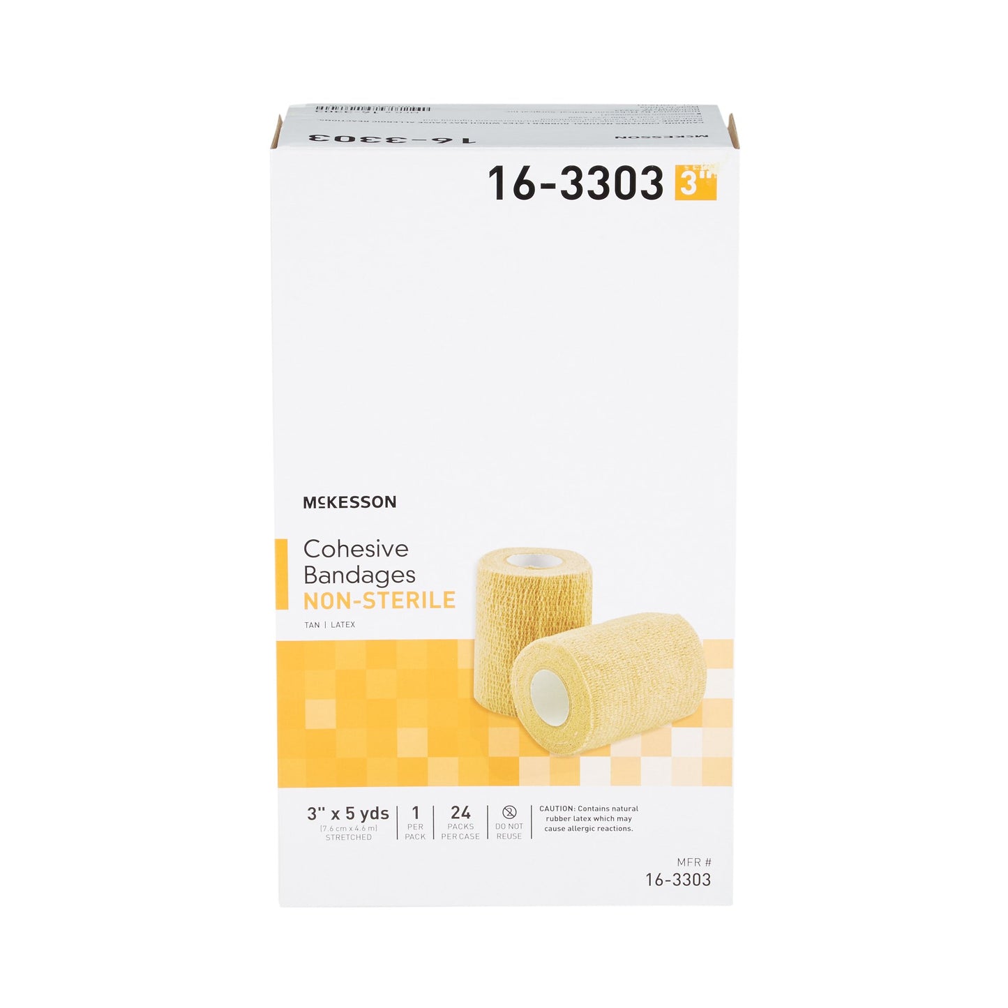 McKesson Self-adherent Closure Cohesive Bandage, 3 Inch x 5 Yard 16-3303