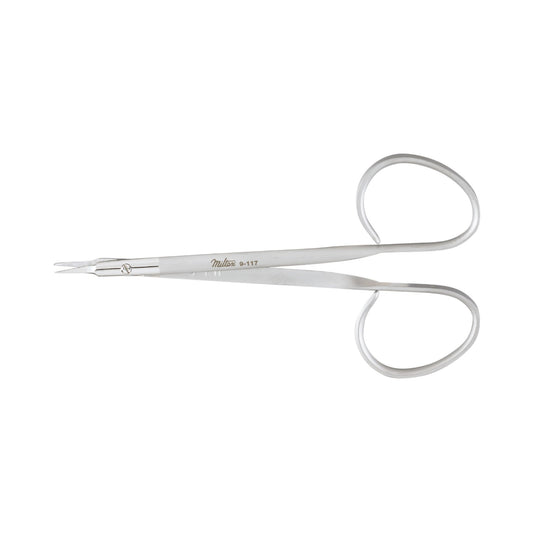 Suture Scissors Miltex® 4-7/8 Inch Length OR / Surgical Grade German Stainless Steel NonSterile Finger Ring Handle Curved Sharp Tip / Sharp Tip - 9-11