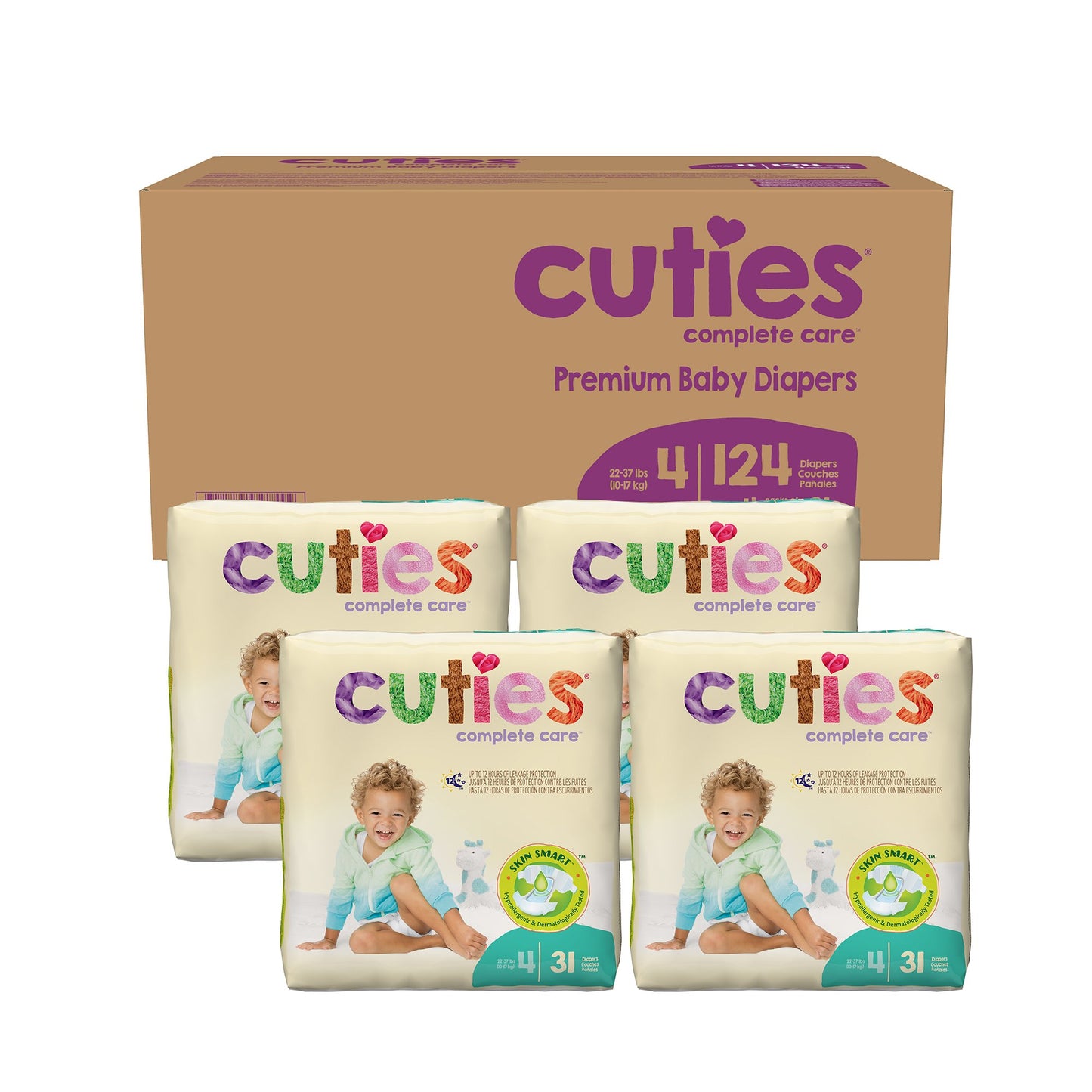 Cuties® Premium Diaper, Size 4 CR4001