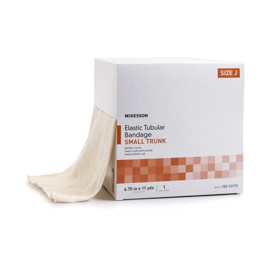 Elastic Tubular Support Bandage McKesson Spandagrip™ 6-3/4 Inch X 11 Yard Small Trunk Pull On Natural NonSterile Size J Standard Compression - 182-131