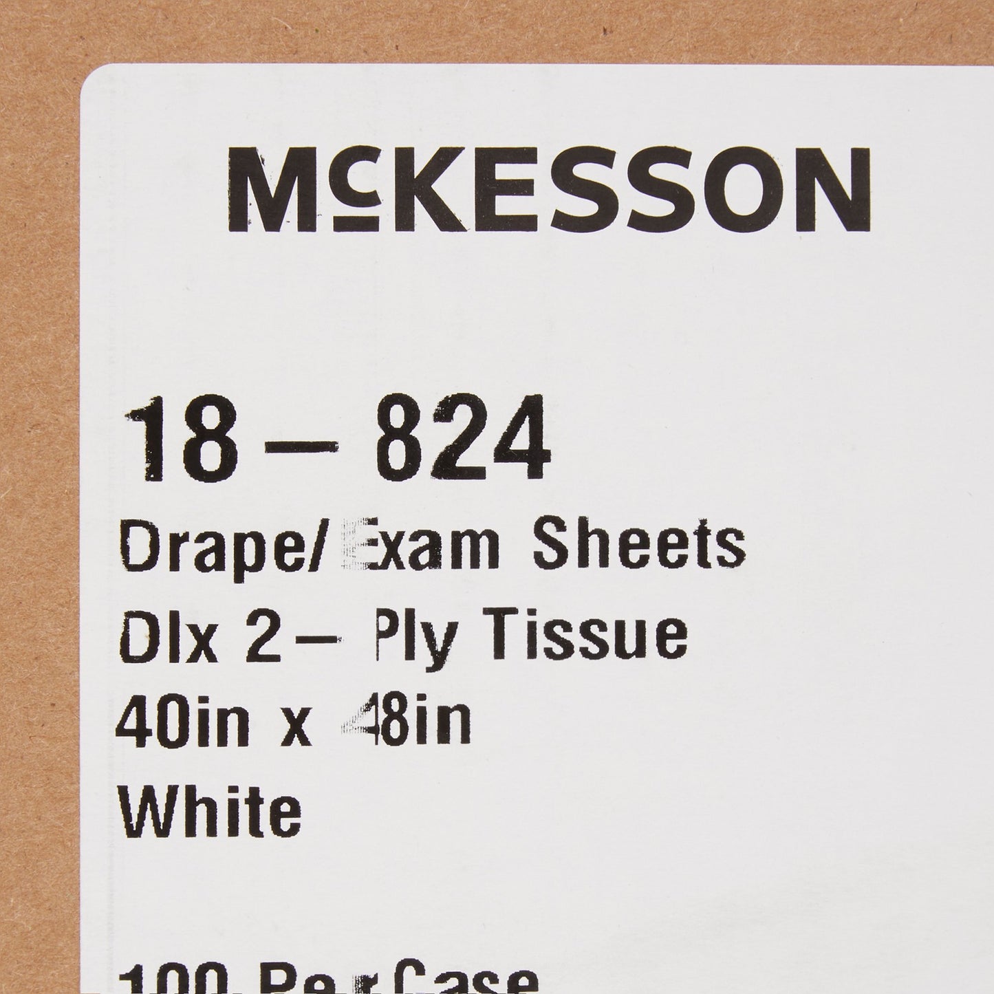 McKesson Nonsterile Physical Exam Drape, 40 x 48 Inch 18-824