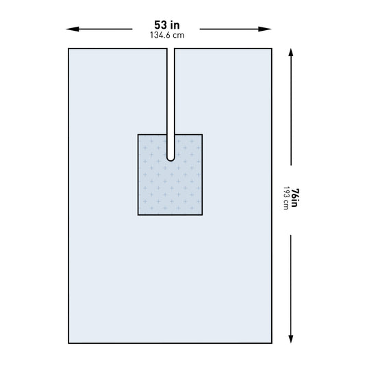 Orthopedic Drape McKesson U-Drape with Split 53 W X 76 L Inch Sterile - 183-I80-09135G-S