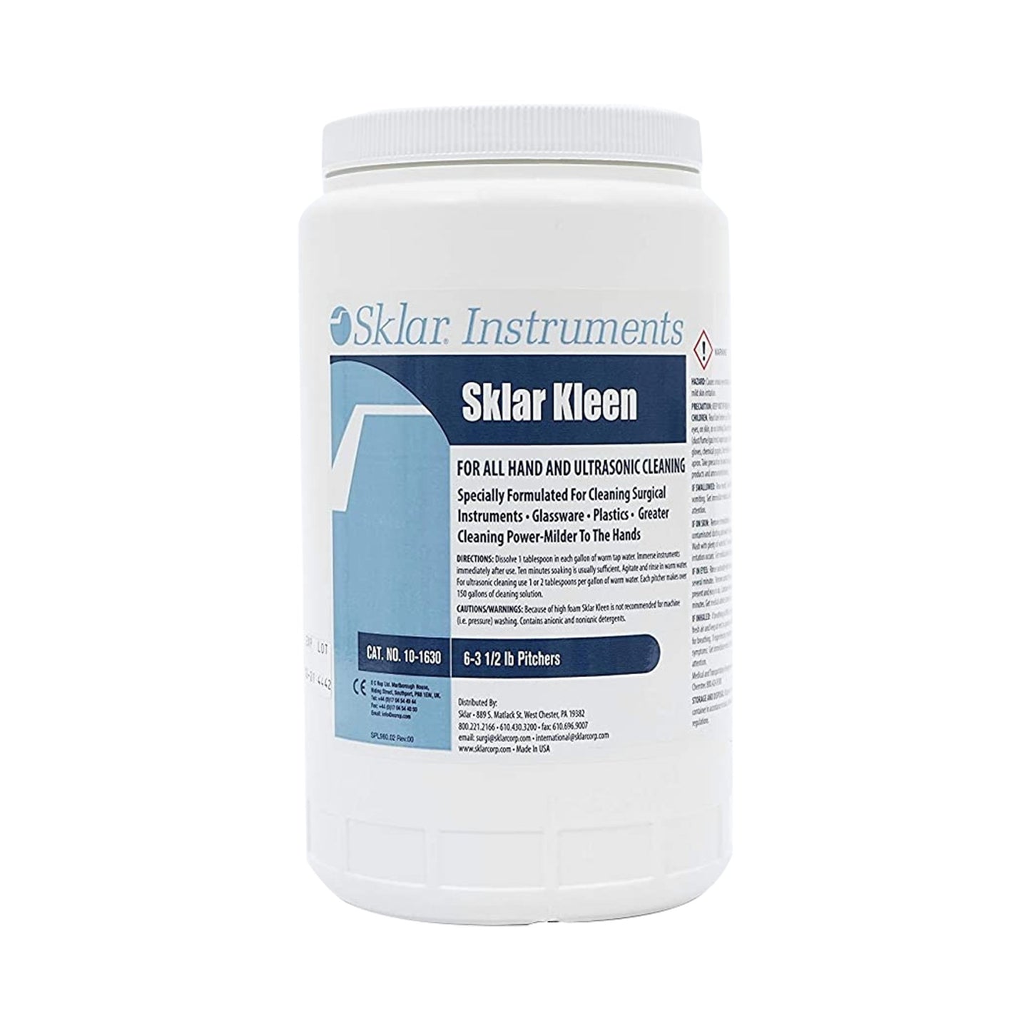 Instrument Detergent Sklar Kleen™ Powder 3.5 lbs. Container Mild Scent - 10-1630