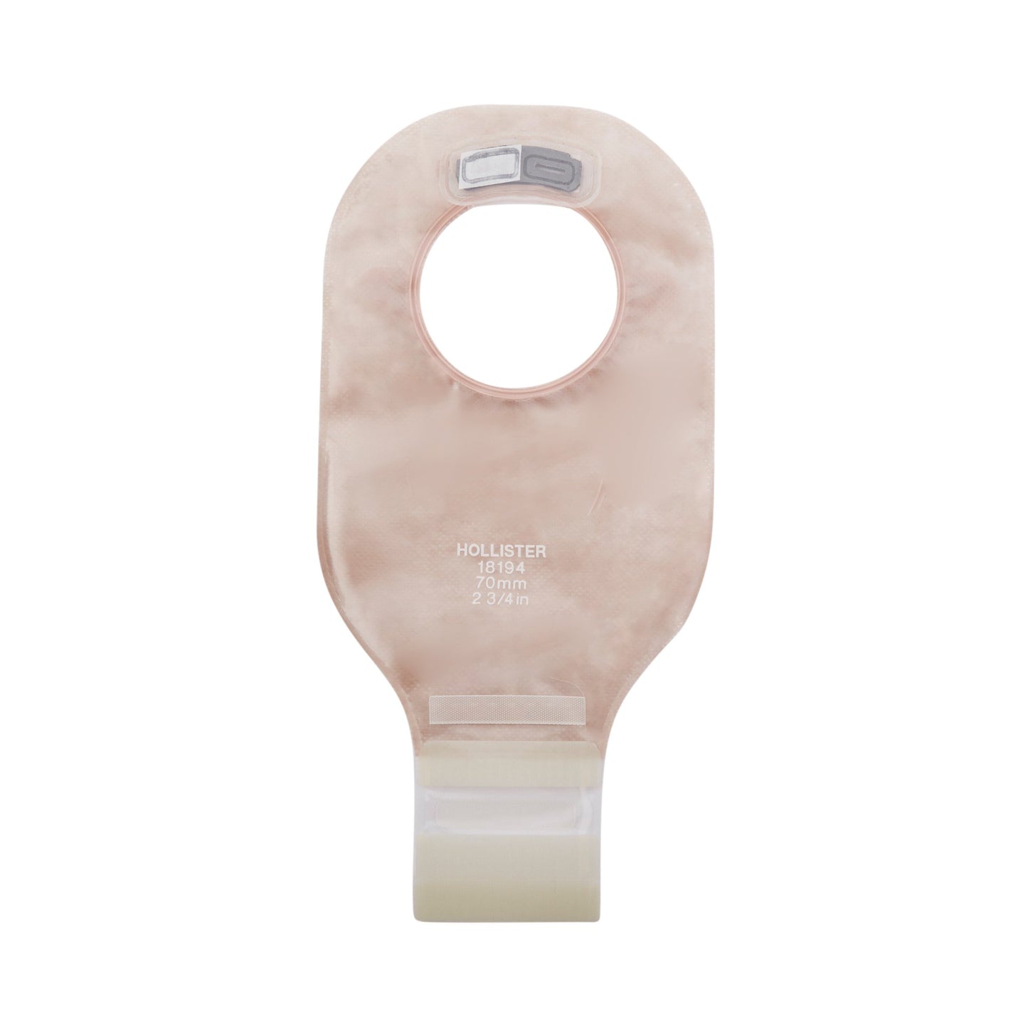 New Image™ 2-Piece Transparent Colostomy Pouch, Pre-cut to Fit 70 mm, Blue Match 18194