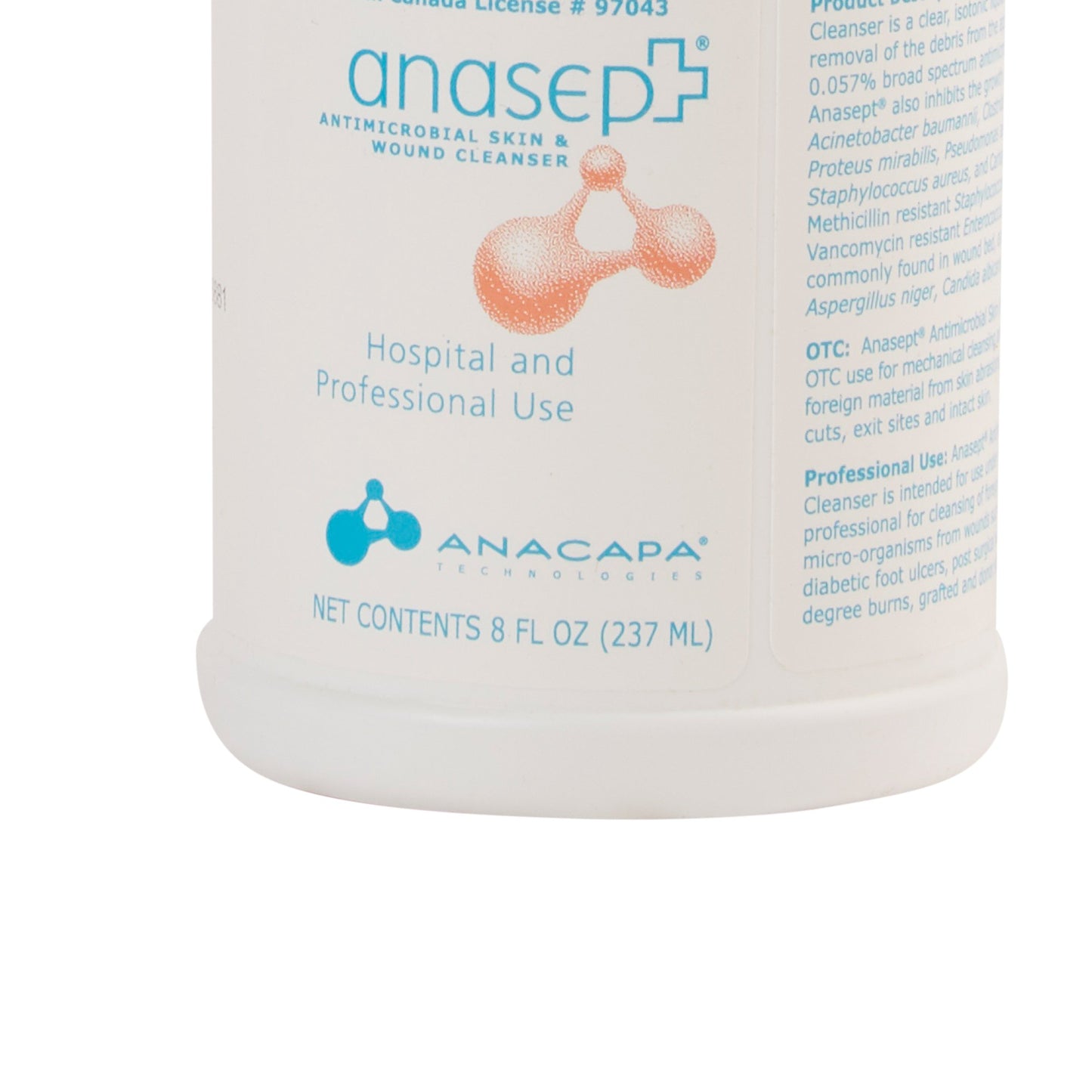 Anasept® Wound Cleanser, 8-ounce bottle 4008TC