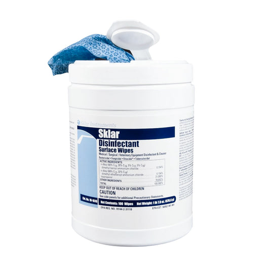 Sklar Sklar Surface Disinfectant Cleaner Wipes 10-1616, CT
