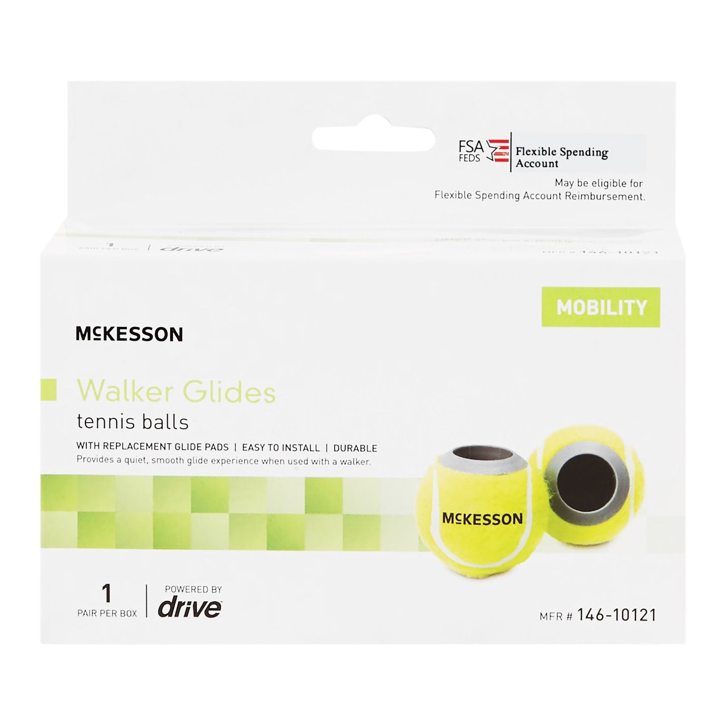 McKesson Tennis Ball Glide Pads 146-10121