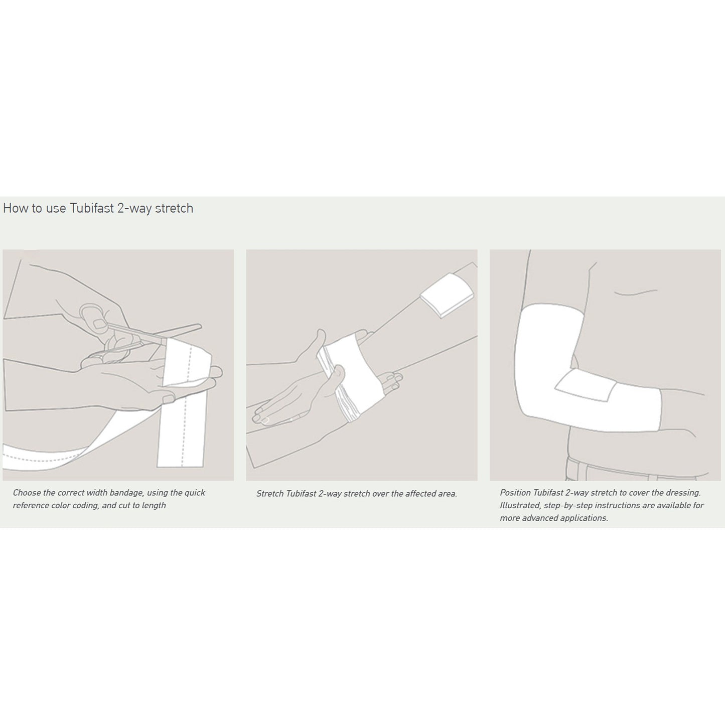 Tubifast® Dressing Retention Bandage Roll, 3 inch x 33 Foot 2438