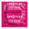Condom Lifestyles® Ultra Ribbed Lubricated One Size Fits Most 1,008 per Case - 310156