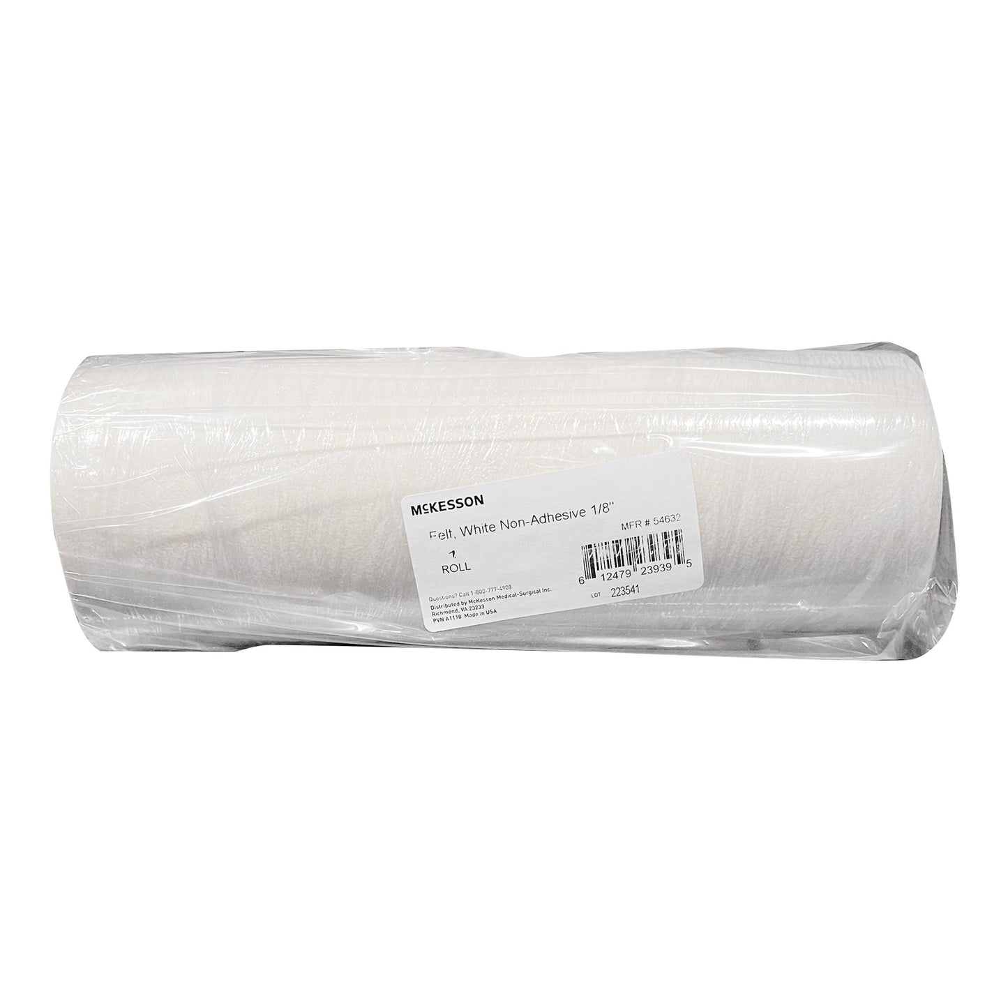 Orthopedic Felt Roll Non-Adhesive McKesson 12 Inch X 7 Yard Wool / Rayon NonSterile - 54632