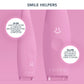 ISSA™ baby Soft Silicone Sonic Toothbrush, Pearl Pink Bunny F9878
