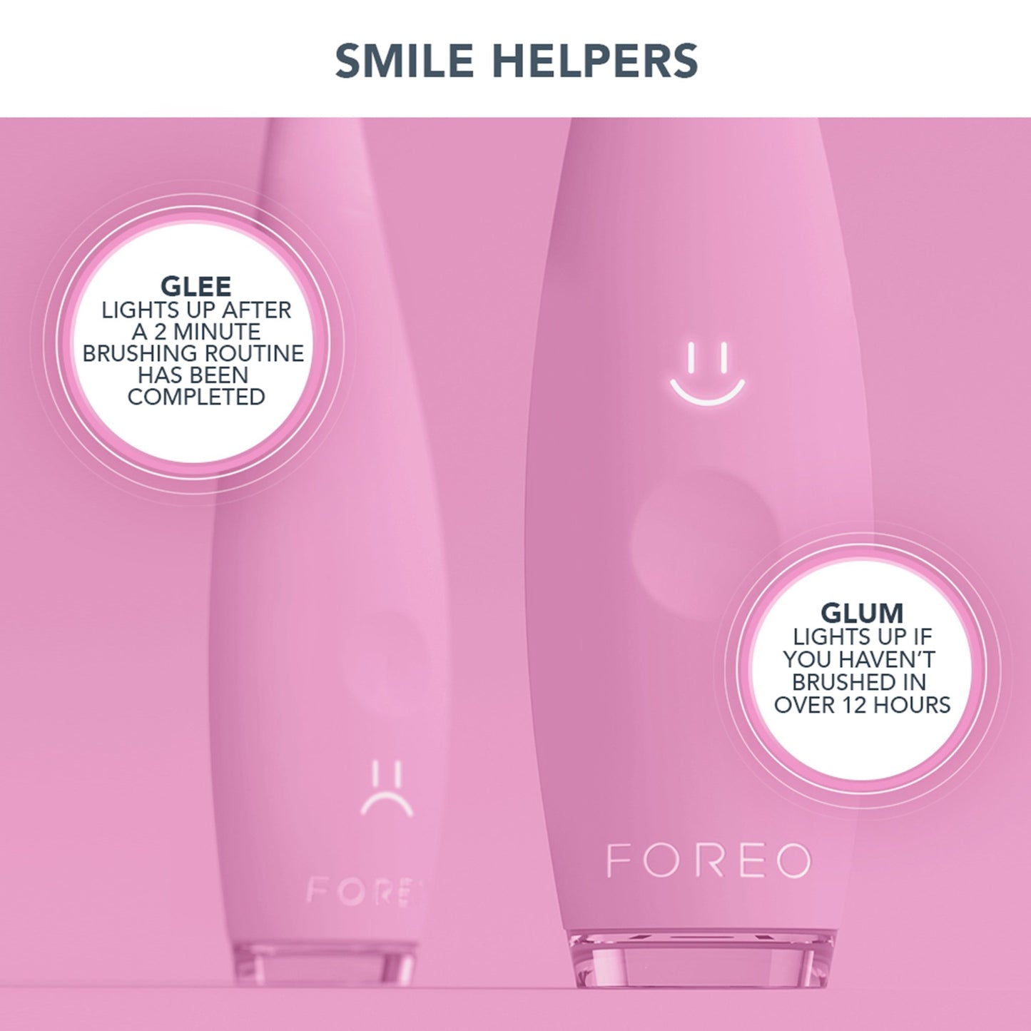 ISSA™ baby Soft Silicone Sonic Toothbrush, Pearl Pink Bunny F9878