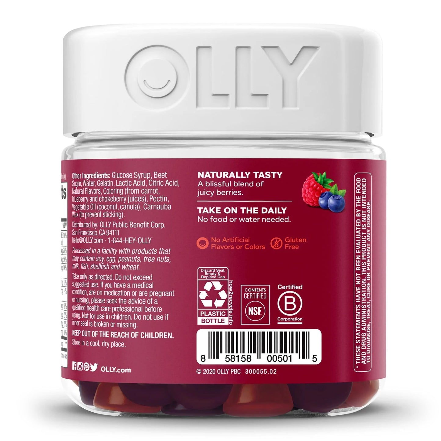 Olly The Perfect Women's Multi Gummies, Blissful Berry 85815800501